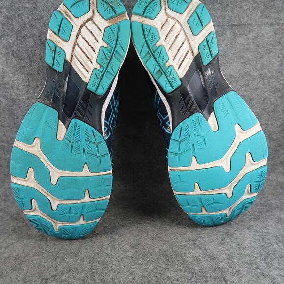 Asics Shoes Mens 12 Athletic Trainer Gel Kayano 27 Running Sneaker Comfort Blue - Picture 15 of 15